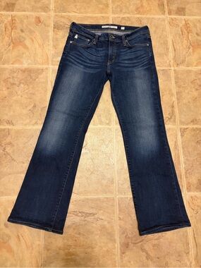 Big Star Low Rise Dark Blue Flare Jeans for Women